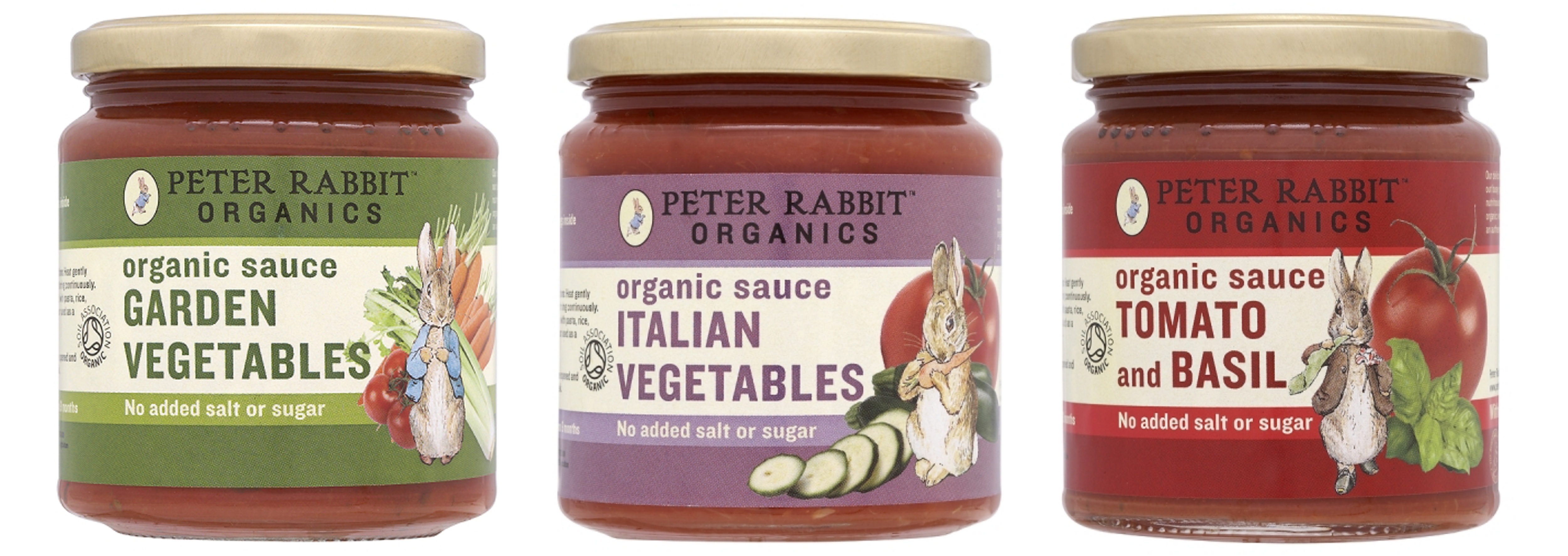 Peter rabbit Organics sauces