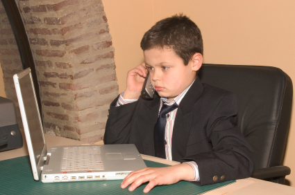 Boy at Laptop